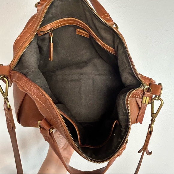 Madewell Cognac Leather Crossbody Shoulder Purse - Picture 9 of 17